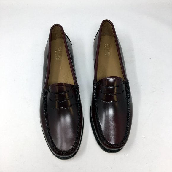 Bass Weejuns Men Whitney Cordovan Penny Loafer 9.5 - Picture 3 of 13
